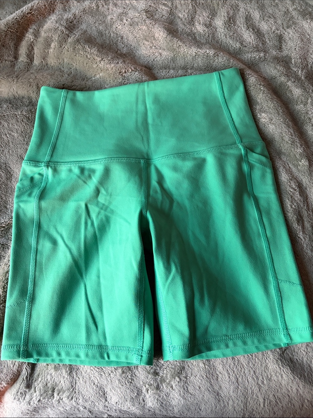DSG High-Waist Bike Shorts in Mint Teal